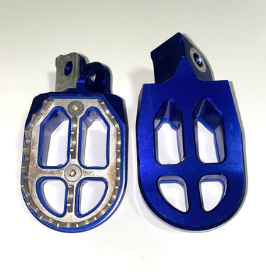 Footpegs- MX Style CNC (BLUE) to Fit ALL Pūr-Speed Balance Bikes | P99-120